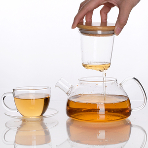 Nhiệt Ấm Trà Thủy Tinh Chịu Châu Âu Kính Ấm Trà Với kính lọc - Product Image 4