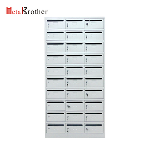 Office Building Used Indoor Decorative 30 Doors Mailbox Cabinet Free Standing Steel Apartment Outdoor Mailbox
