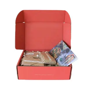 Koyu pembe ambalaj kutuları ve patlama kutuları karton oluklu hediye kutusu