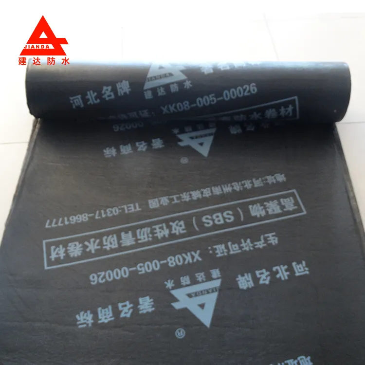 -15 degree SBS modified asphalt composite cloth flat roof water proofing membrane
