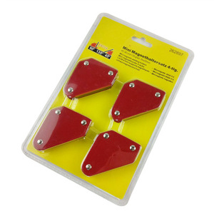 Ensemble de 4 supports de soudage triangulaires miniatures de 9 lb, positionneur, fixateur, localisateur sans interrupteur, outil magnétique à angle fixe de 9 lb - Product Image 2