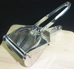 Venta caliente accesorios de cocina de acero inoxidable Manual giratorio de puré de patata Masher de prensa Ricer