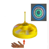 UFO volador barato y divertido, juguetes promocionales, Sensor infrarrojo RC, platillo volador, linterna LED