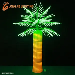 Yeni ürünler açık işıklı yapay LED palmiye ağacı