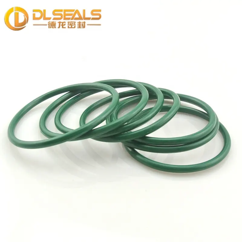 DLseals Maschinen teile Kunststoff ring verschleiß feste grüne O-Ring-Nähmaschine Polyurethan-O-Ringe