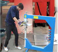 Kit de roue anglaise de table LEE-DING homologué CE avec acier à haute teneur en carbone pour la réparation des bosses de carrosserie automobile