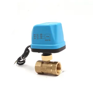 Điện Nước Brass Đơn Vị Cuộn Dây Quạt Nước Van Động Cơ điện điều khiển nóng van 1 inch bóng van