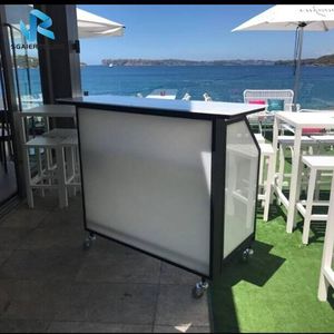 Offre Spéciale utilisé commercial LED PANNEAU PP base mobile pliante restaurant comptoir de bar de café - Product Image 2