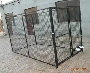 מפעל ישיר כלב מלונה מתכת כלב לרוץ יצרן