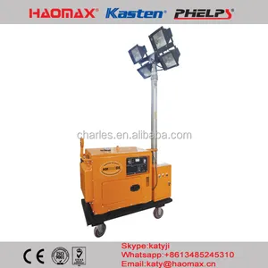 Máy phát điện thoại di động cơ diesel HM8000DS HAOMAX ánh sáng