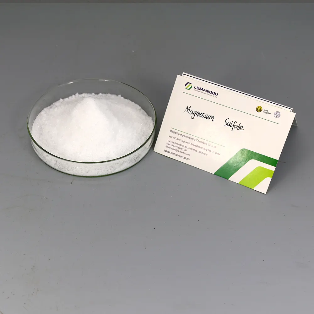 Magnesium Sulfate Heptahydrate 100% 水溶性MgSO4.7H2O 4-6ミリメートルクリスタル