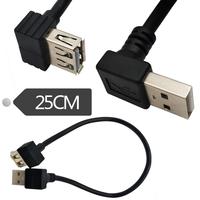 Kostenlose Probe Custom ized USB 2.0 rechtwinklig Typ Stecker Buchse Verlängerung kabel Schnell ladung PVC Braid Computer Power Typ-C