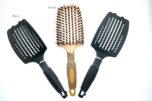 <span class=keywords><strong>Brosse</strong></span> à cheveux incurvée à évent la plus vendue et personnalisable avec plaque métallique <span class=keywords><strong>en</strong></span> nylon et poils <span class=keywords><strong>de</strong></span> <span class=keywords><strong>sanglier</strong></span> mélangés pour salon - Product Image 5
