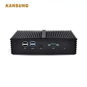 Kansung K2955UG4 grosir komputer dengan 4 gigabit nic, sophos kusut linux, celeron 2955U kipas Less appliance mini pc