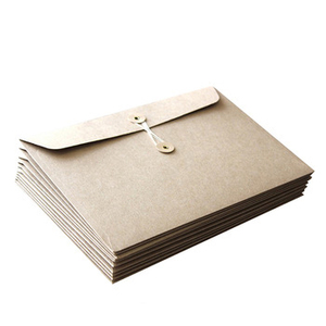 <span class=keywords><strong>A4</strong></span> formato <span class=keywords><strong>busta</strong></span> di cartone professionale kraft <span class=keywords><strong>busta</strong></span> di carta con stringa di blocco anello - Product Image 1