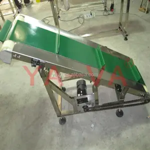 45 Derece Ayarlanabilir Tilt Malzeme Taşıma Için Bant Konveyör/Eğim Kemer Konveyör - Product Image 1
