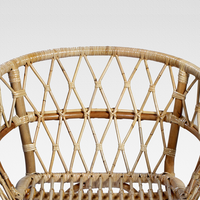 Chaise en rotin naturel de conception de loisirs moderne de haute qualité pour meubles de salon extérieur directement du fabricant d'Indonésie