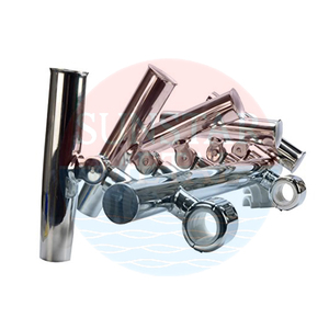 Nouvelle condition en acier inoxydable 5 Tube support de <span class=keywords><strong>canne</strong></span> pour la pêche pour Rail support de repos de tige - Product Image 4