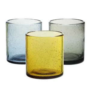 2021 Eco-friendly bubble glass cup color cup Juice Glass Water Glass Cup For Hotel Restaurant Home Wedding Bar Party