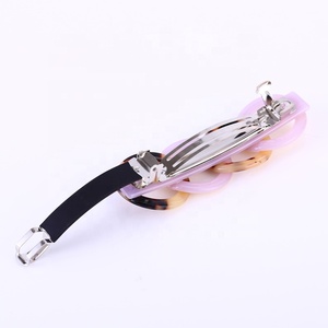 New Design Amusing Four <strong>Rings</strong> Hair <strong>Clip</strong> High Quality Cellulose Acetate Hair <strong>Clip</strong> for Women - Product Image 5