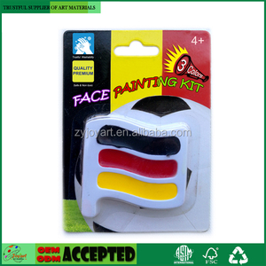 Peinture faciale <span class=keywords><strong>de</strong></span> qualité cosmétique 3 couleurs Drapeau national Football Fans <span class=keywords><strong>Maquillage</strong></span> - Product Image 3