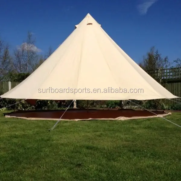 Tenda Bel Tenda 6M, Klasik Tahan Api Tahan Angin Luar Ruangan Katun Oxford Kain