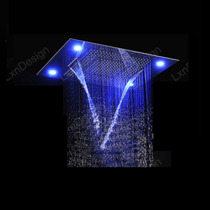 2016 Nuevo diseño 5 función hogar Baño en pared techo niebla lluvia alcachofa <span class=keywords><strong>de</strong></span> la <span class=keywords><strong>ducha</strong></span> led - Product Image 1