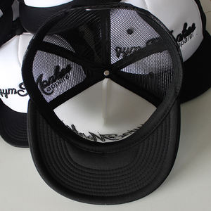 Gorra de malla de camionero plana con Cierre trasero en blanco de promoción - Product Image 5