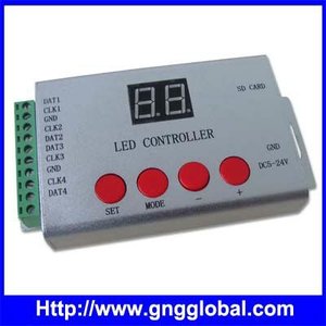 Con Panel remoto IR 4 salidas Controlador de tarjeta Sd de píxeles <span class=keywords><strong>LED</strong></span> a todo color con control remoto - Product Image 2