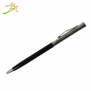 Four season metal slim pen hotel pen metal thin pen with custom logo convenient