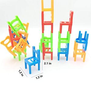 Sillas Apilables, Juego de Mesa Familiar, Juguetes de Equilibrio para Niños - Product Image 4