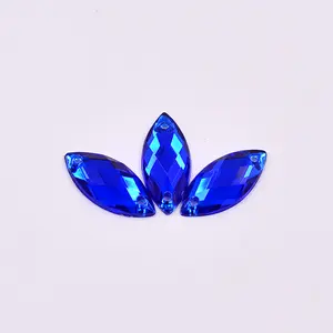 5*10mm cucire in chiaro AB occhio di <span class=keywords><strong>cavallo</strong></span> Strass Flatback pietre di cristallo fantasia in acrilico gemme per cucire Strass Applique per i vestiti - Product Image 1