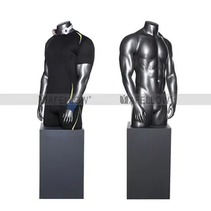 Sportman torso sporting gespierde man half lichaam mannequin HEF-42