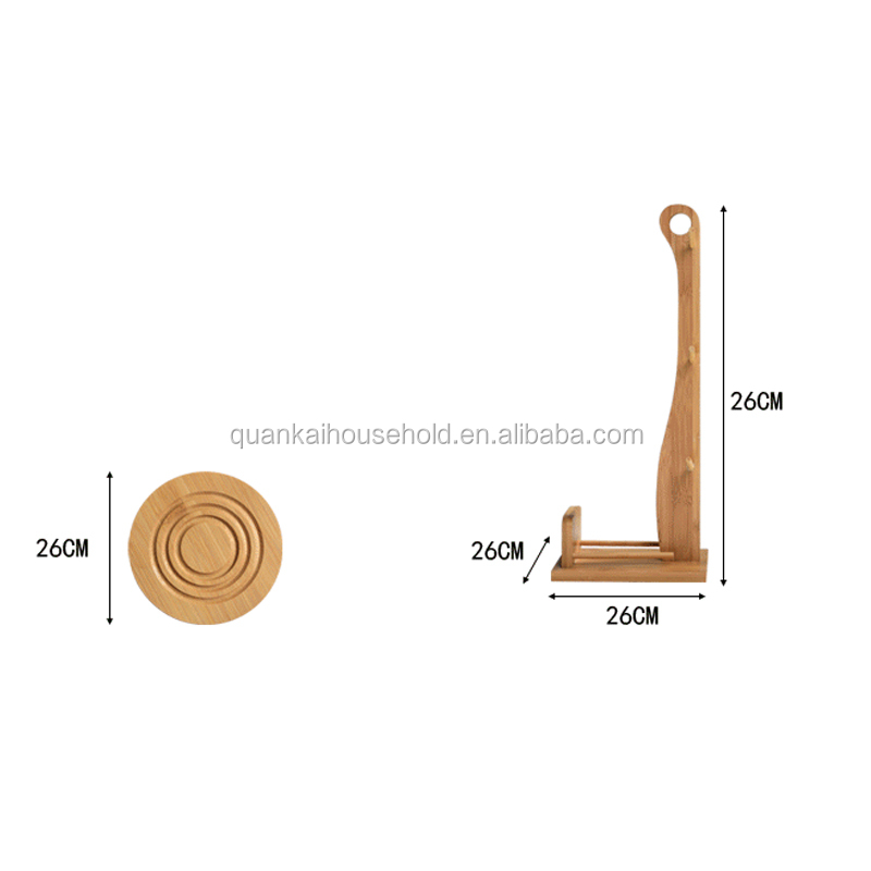 Porte-Gobelets En Bois 6 Bras - Support Tasses Café - Range Tasse Comptoir Cuisine - 11