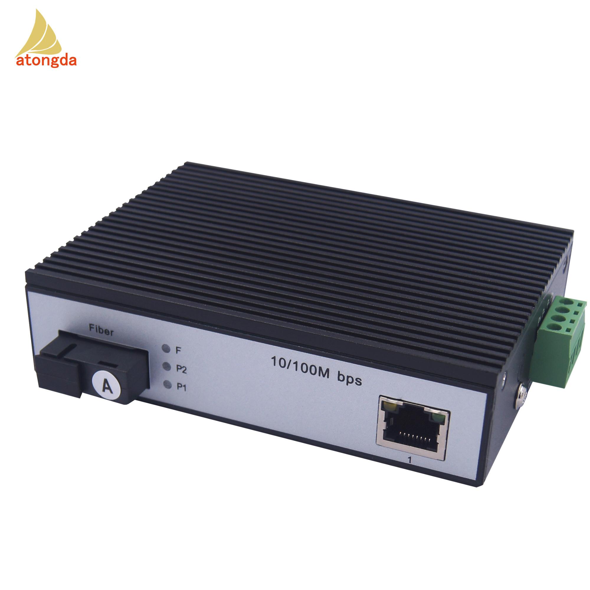 100 Mbps 1 porta POE 1 fibra