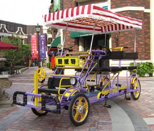 Quadricycle à 4 places de style nouveau, vélo tandem, vélo à <span class=keywords><strong>quatre</strong></span> roues pour le tourisme - Product Image 6