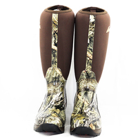 Haute qualité usine personnalisé en caoutchouc camo isolation imperméable néoprène chasse serpent bottes de pluie en caoutchouc