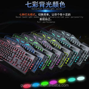 Gaming Teclado Mecánico Anti-ghosting con cable Luminoso teclado para juegos mecánicos con Interruptor Azul Rojo Negro Backli - Product Image 3