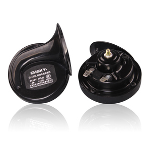 CHSKY 12V Auto Horn Loud Sound Car Styling Parts con diseño de Caracol de 3 vías Material ABS Punto de tungsteno Manganeso Acero Altavoz de <span class=keywords><strong>coche</strong></span> - Product Image 1