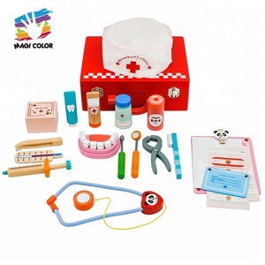 Nouvelle arrivée enfants en <span class=keywords><strong>bois</strong></span> jouer au <span class=keywords><strong>docteur</strong></span> <span class=keywords><strong>kit</strong></span> avec médicale jouet W10D012B - Product Image 1