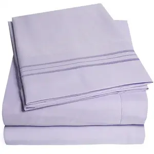 便宜的100% 棉4件套床上用品/酒店使用的完整床单