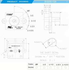Nhà Máy Towei Vít Gắn 4 Vị Trí Mục Số B3200-42A 18 Độ Máy Làm Mát Không Khí Quạt Tản Nhiệt Động Cơ Công Tắc Quay - Product Image 5