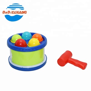 Drôle de bébé pour l'éducation musique jeu jouet <span class=keywords><strong>tambour</strong></span> ensemble avec des boules - Product Image 1