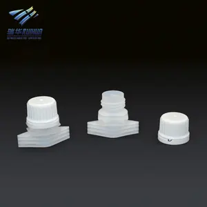 Stand up plastic pouch spout plastic nozzle cap