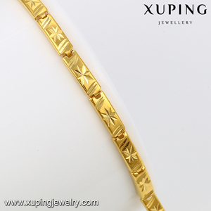 74477 - Joyería de Moda <span class=keywords><strong>para</strong></span> <span class=keywords><strong>Adolescentes</strong></span>, Pulsera de Cadena Elegante con Diseños Simples en Oro de 24k <span class=keywords><strong>para</strong></span> Chicas - Product Image 5