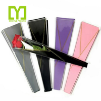 Vente chaude Personnalisé En Plastique Transparent Bopp Matériel Unique Bouquet De Fleurs Manches Pour Opp Emballage Fleur Manches