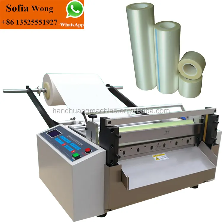 Otomatis Film Plastik Cutting Machine Cutter untuk Film Plastik