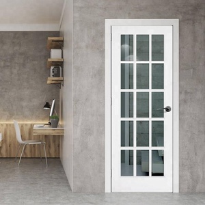 Porta interna di lusso <span class=keywords><strong>in</strong></span> stile Francese porta di <span class=keywords><strong>legno</strong></span> e telaio della finestra di disegno - Product Image 6