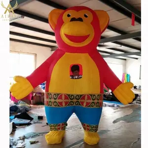 cartoon 3m inflatable monkey costume free custom festival mascot costume