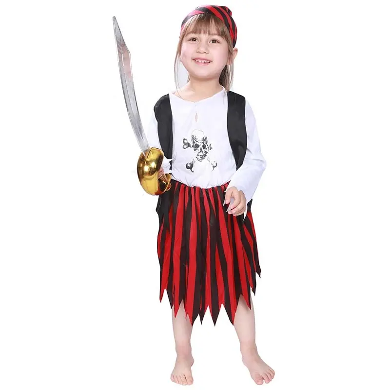 Provisional falda Pulido Niño Niños Pirata Disfraz Deckhand Capitán Garfio Disfraz Niños Niñas  Conjunto Moda NA5326992